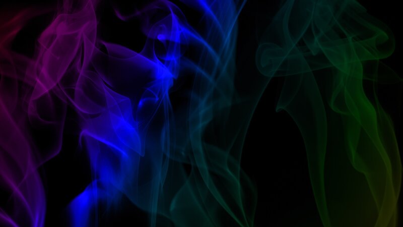 colorful smoke waves