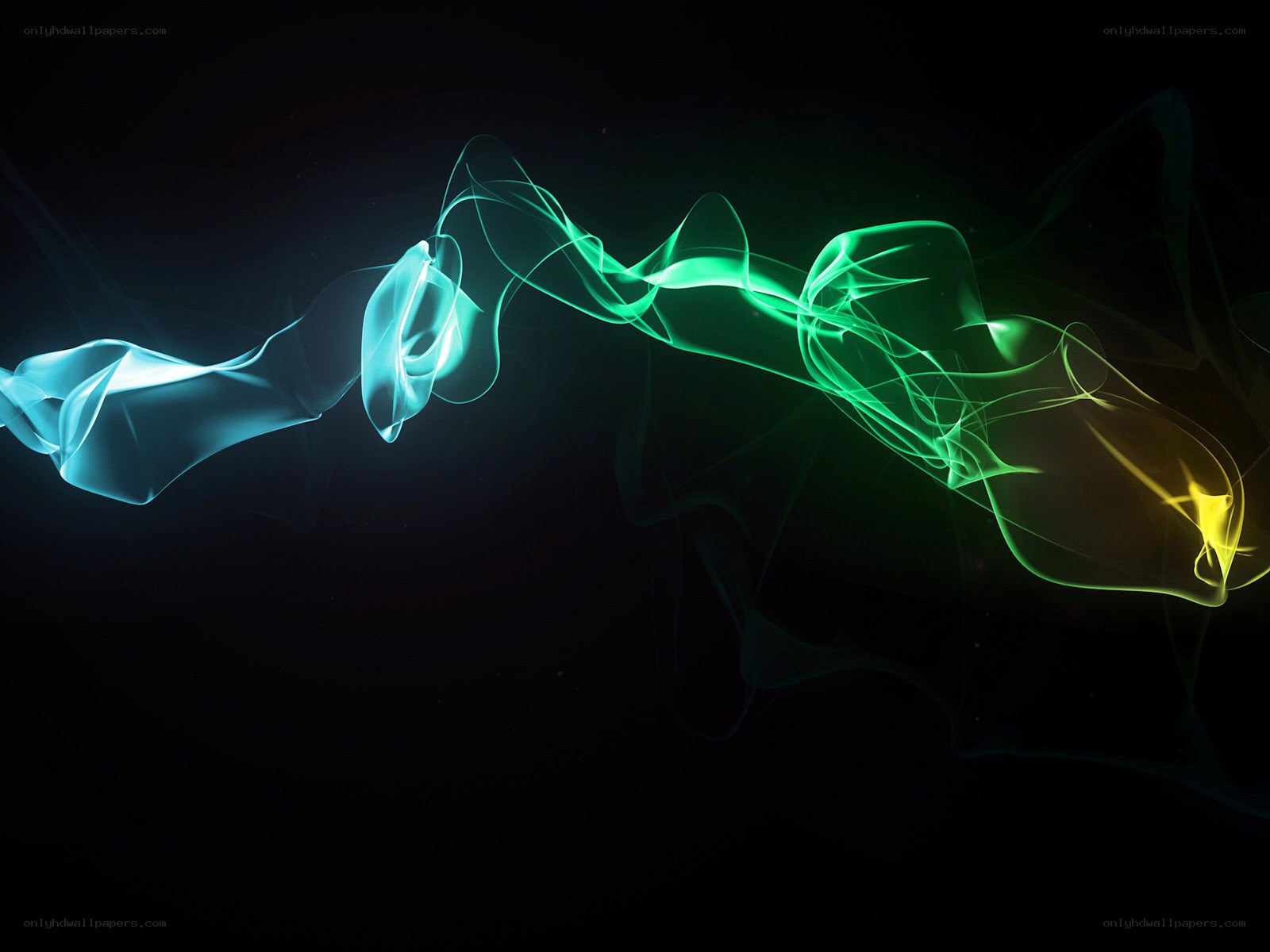 colorful smoke waves