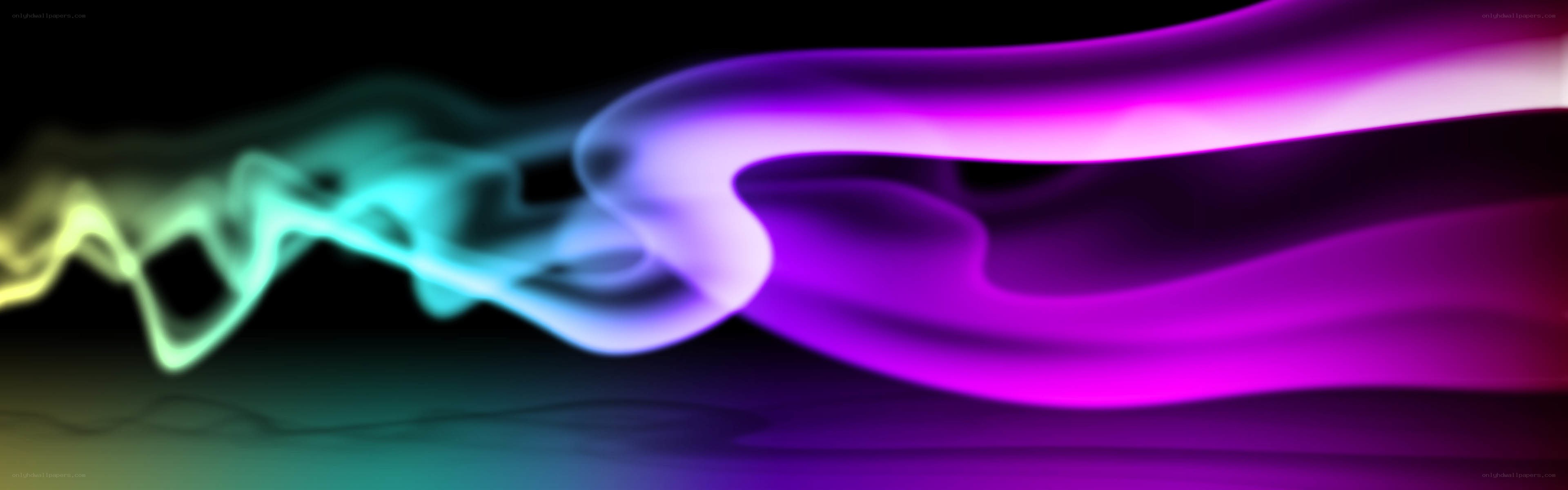 Colorful smoke waves