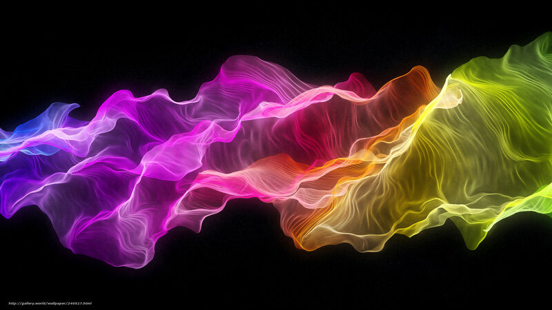 Colorful Smoke Waves — Purple, Dynamic, Digital Art