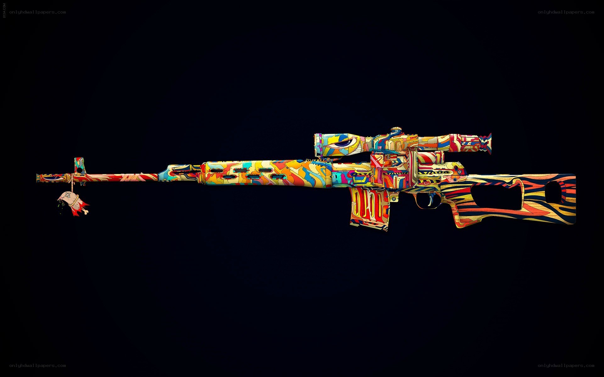 colorful sniper rifle
