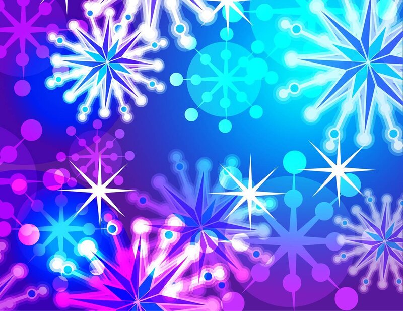 colorful snowflake pattern