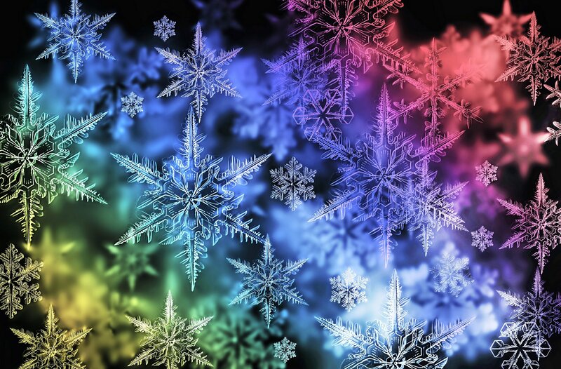 Colorful Snowflakes