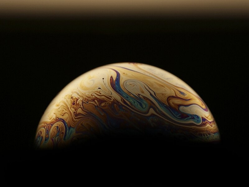colorful soap bubble