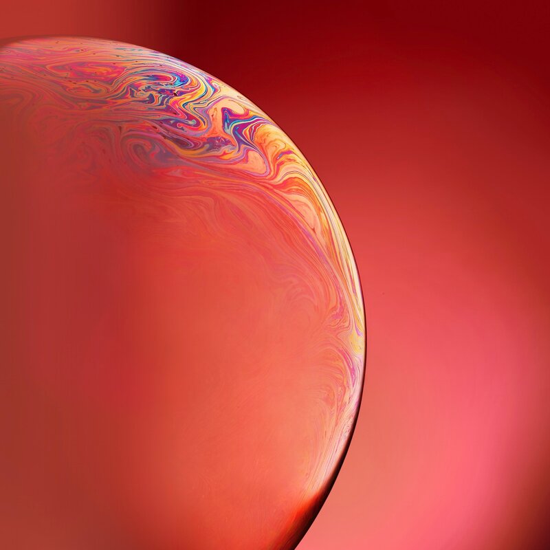 Colorful Soap Bubble — Red