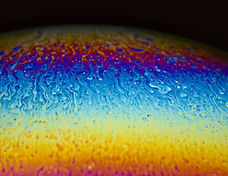 Colorful Soap Bubble Surface — Blue