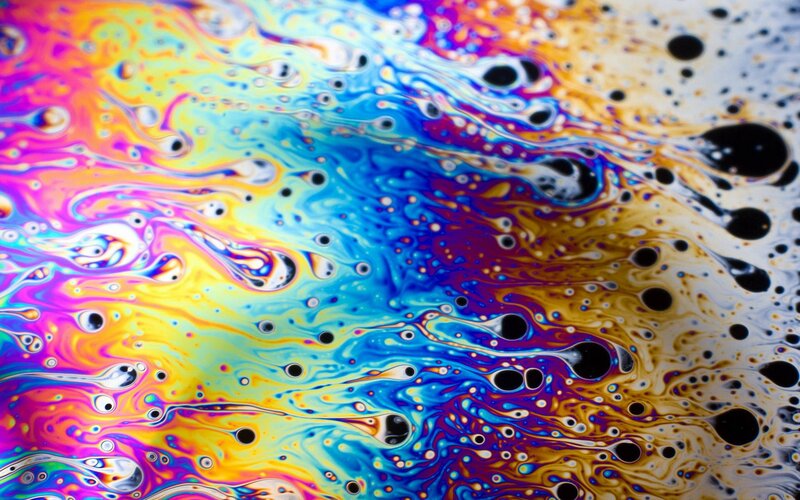 Colorful Soap Bubble Surface