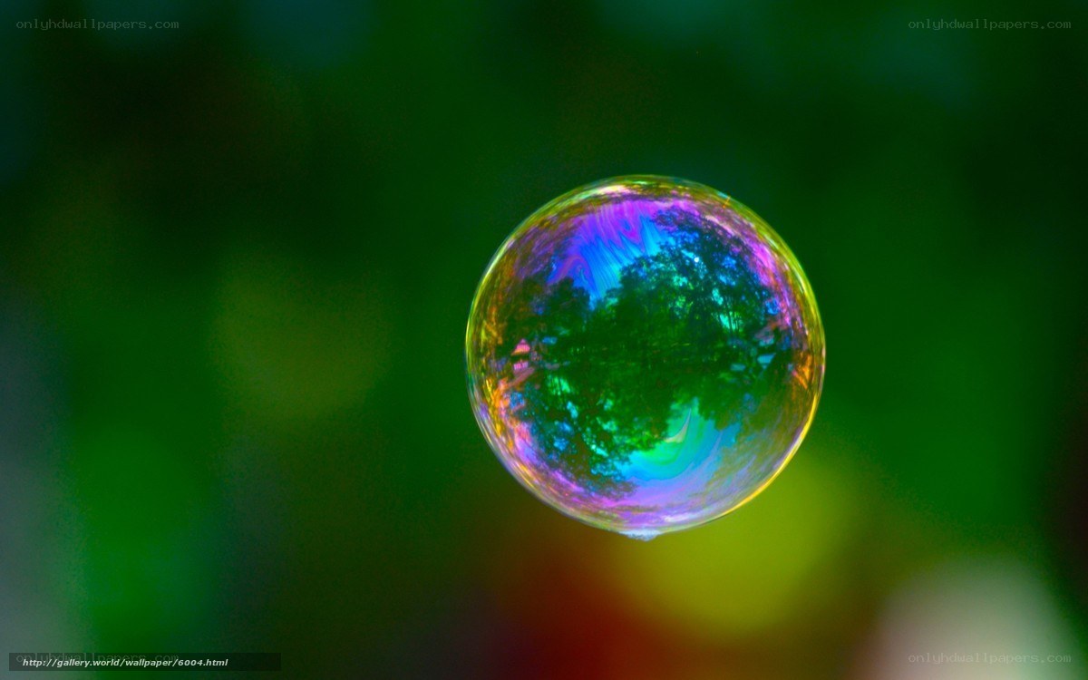 Colorful soap bubble