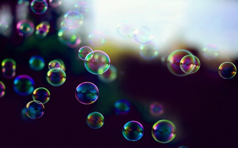 Colorful Soap Bubbles — Purple