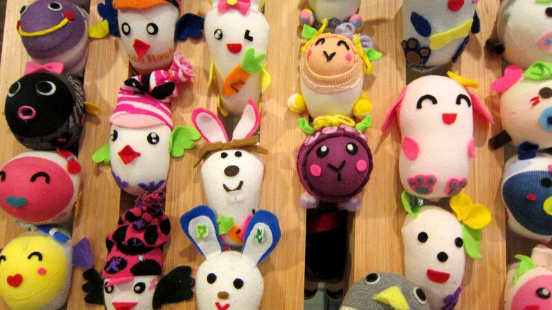 Colorful Sock Puppets