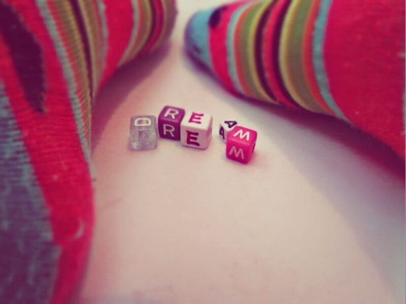 Colorful Socks with Letter Cubes