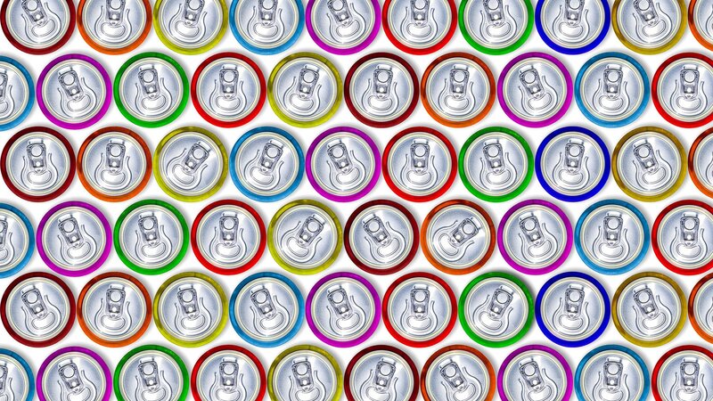 Colorful Soda Cans