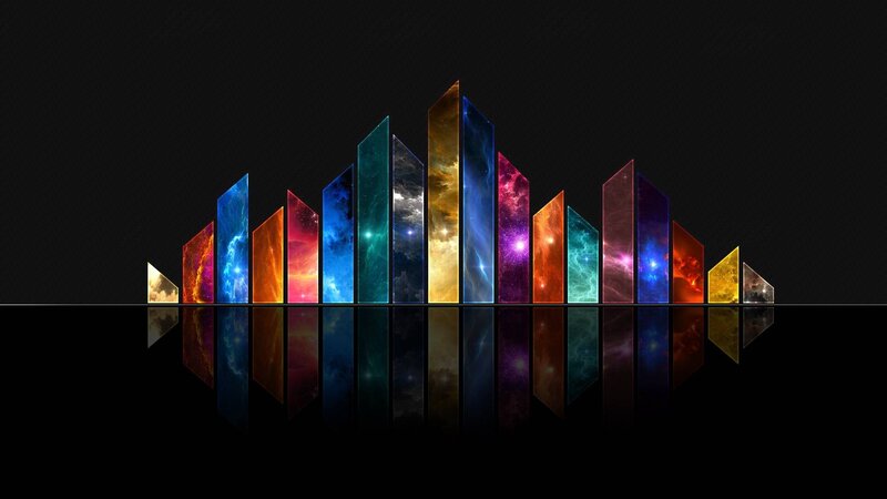 Colorful Sound Bars — Black