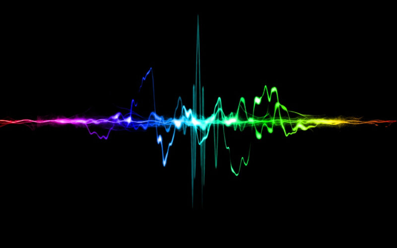 colorful sound wave
