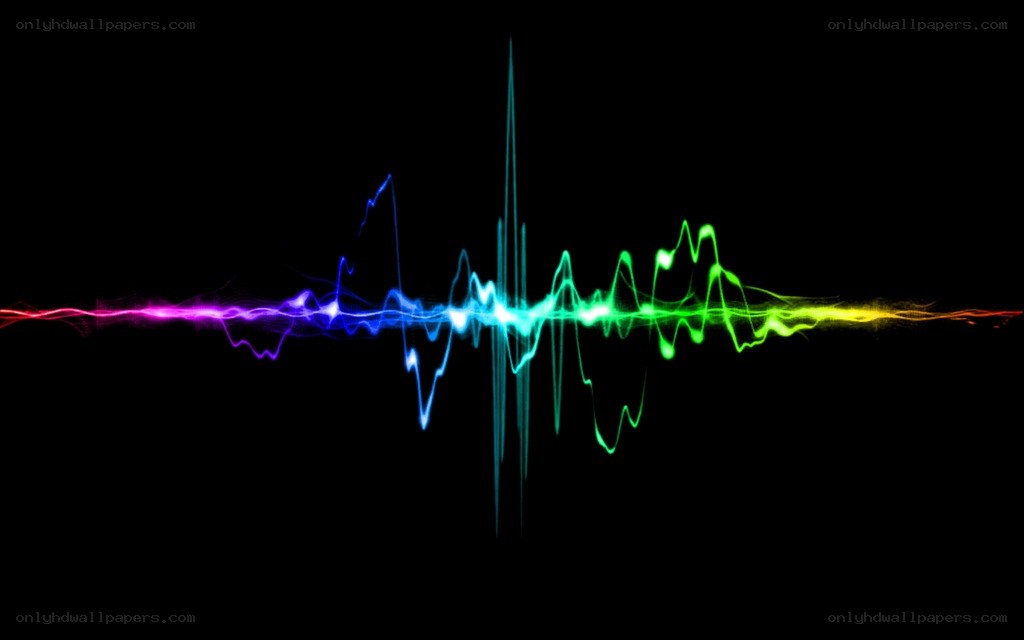 colorful sound wave