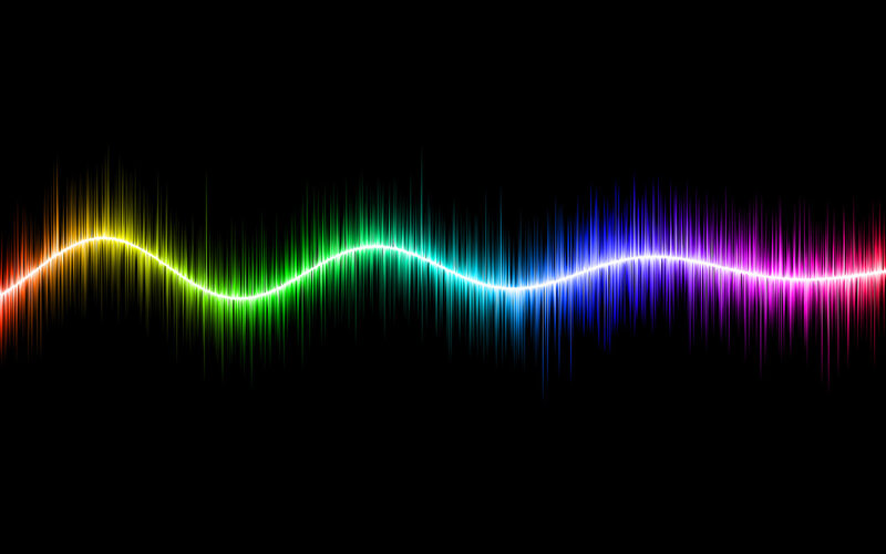 colorful sound wave animation