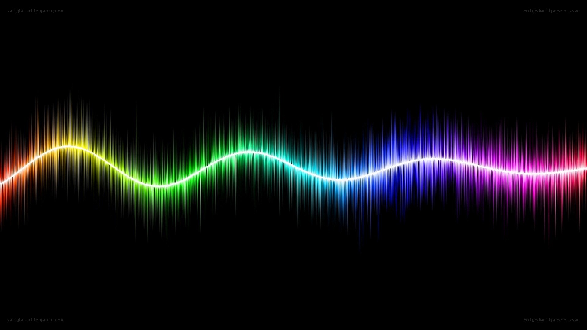 colorful sound wave animation