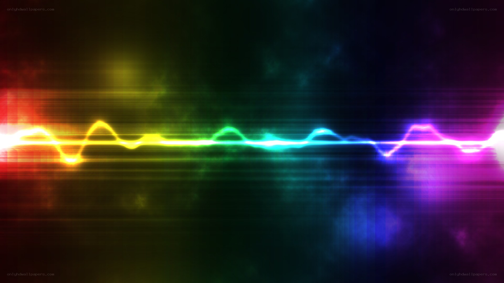 colorful sound wave animation