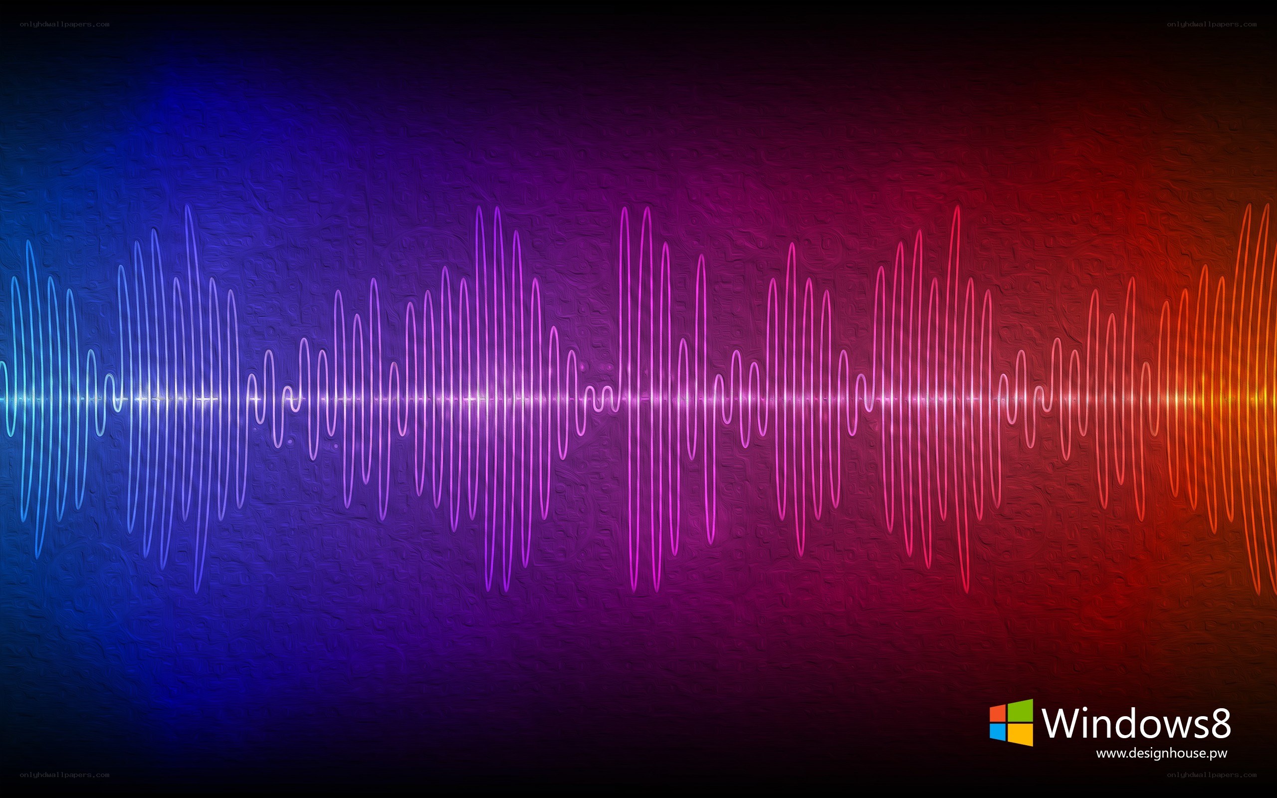 colorful sound wave background