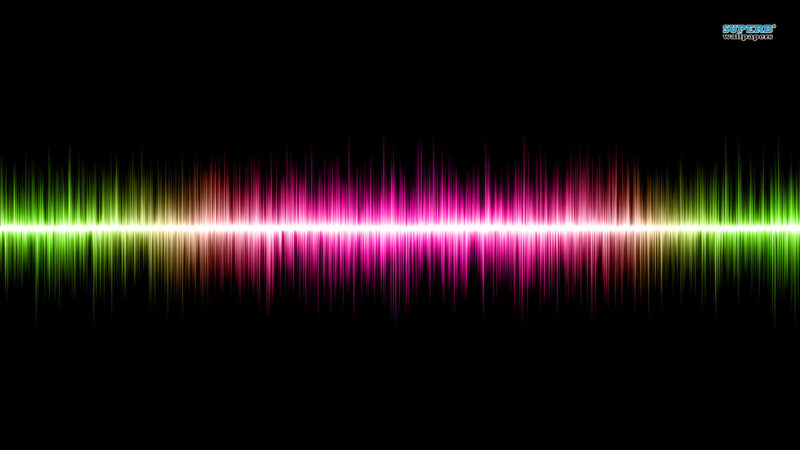 Colorful Sound Wave — Green