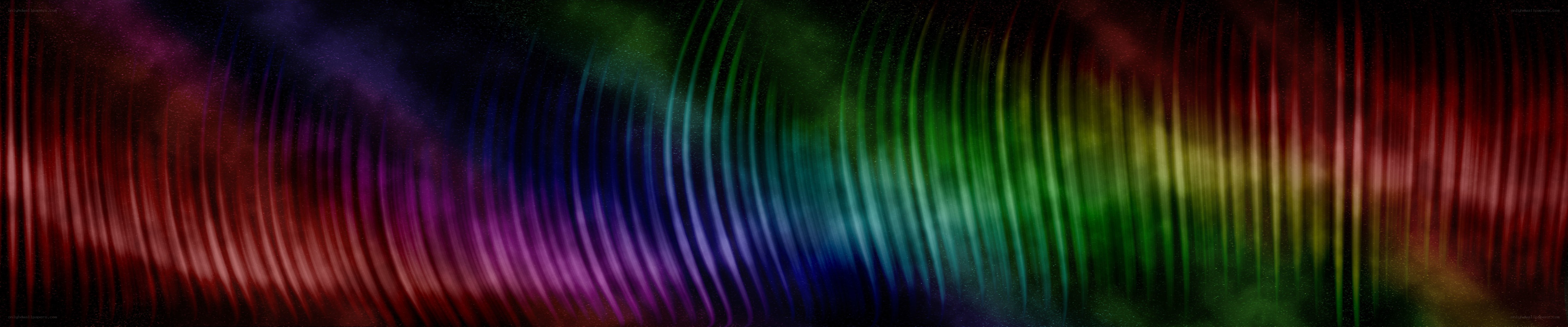 colorful sound wave pattern