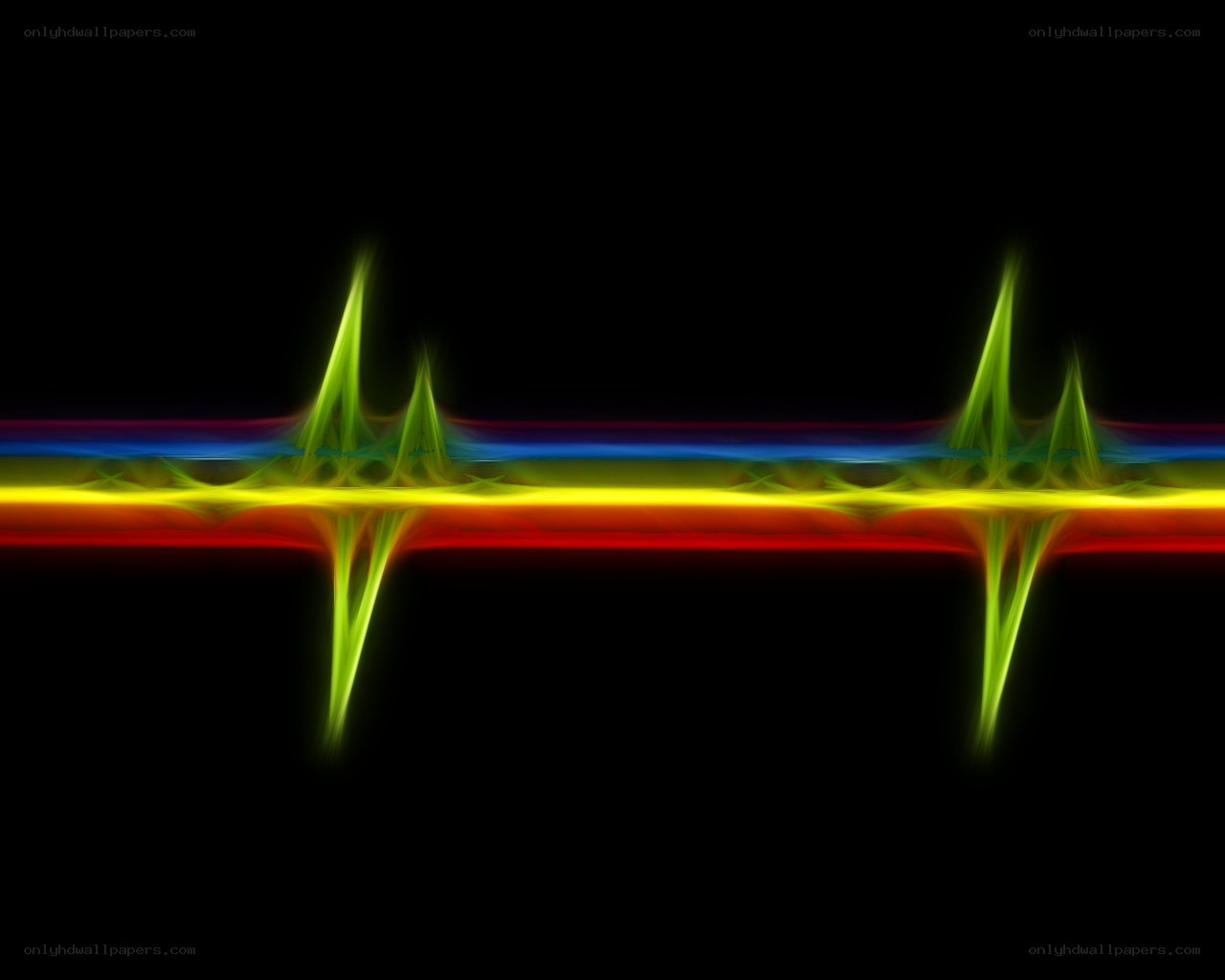 Colorful sound wave pattern