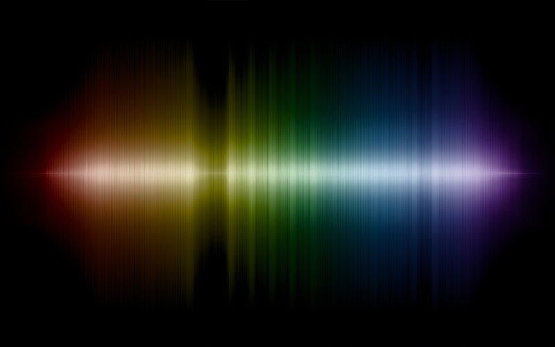 Colorful Sound Wave — Red