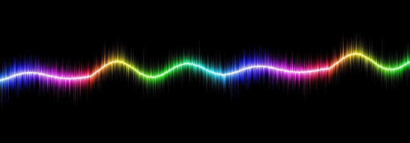 colorful sound wave visualization