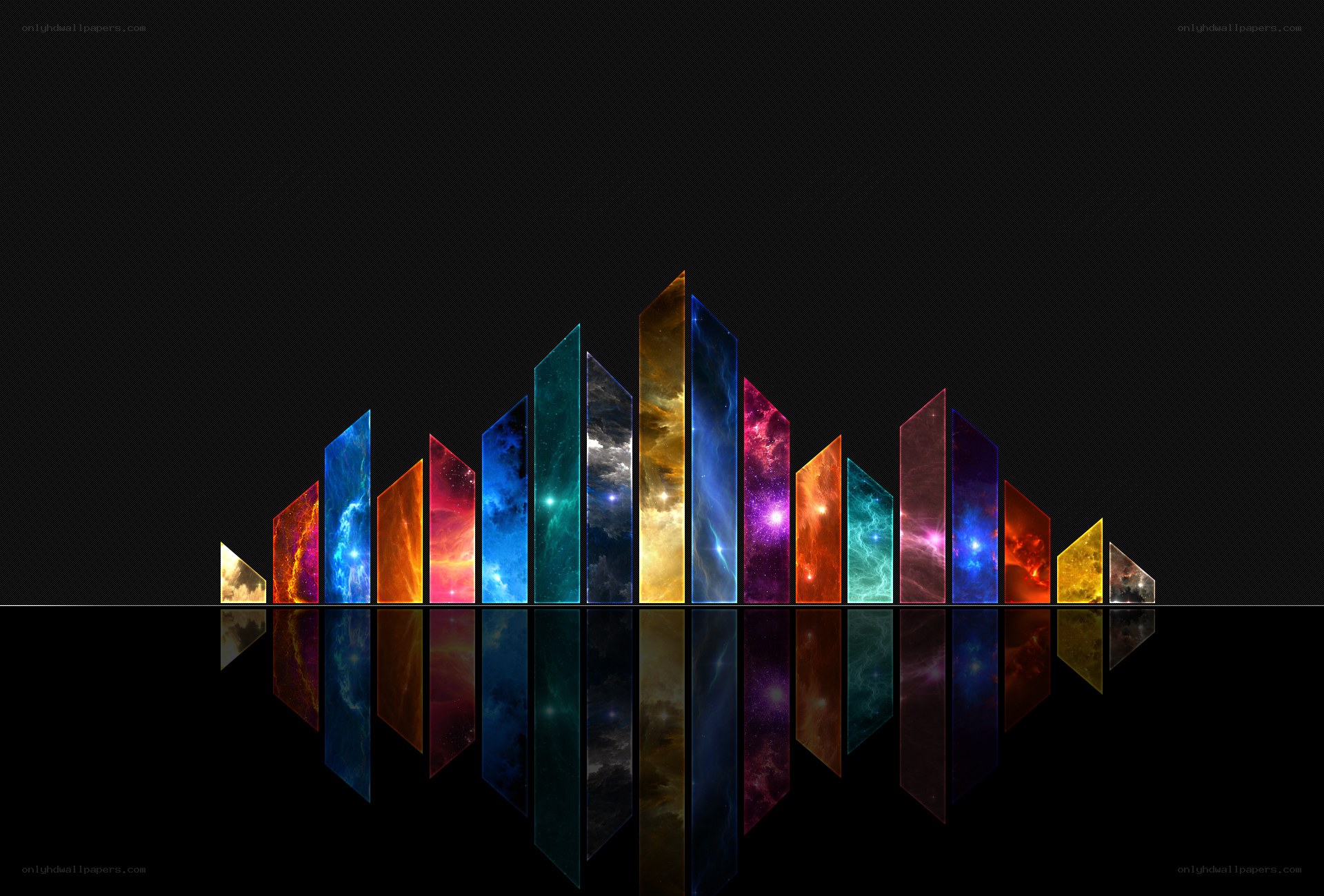 Colorful sound wave visualization