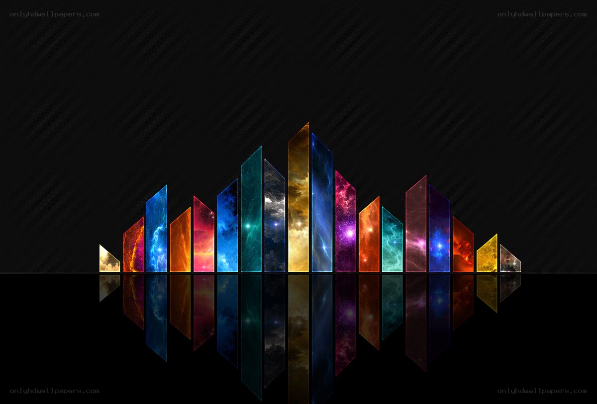 Colorful sound wave visualization