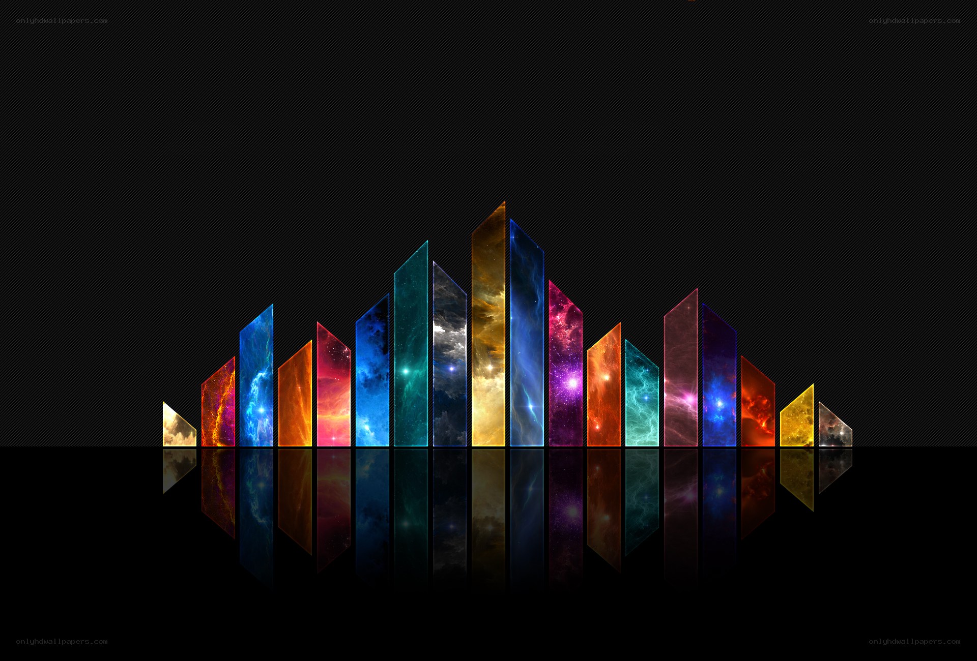 Colorful sound wave visualization