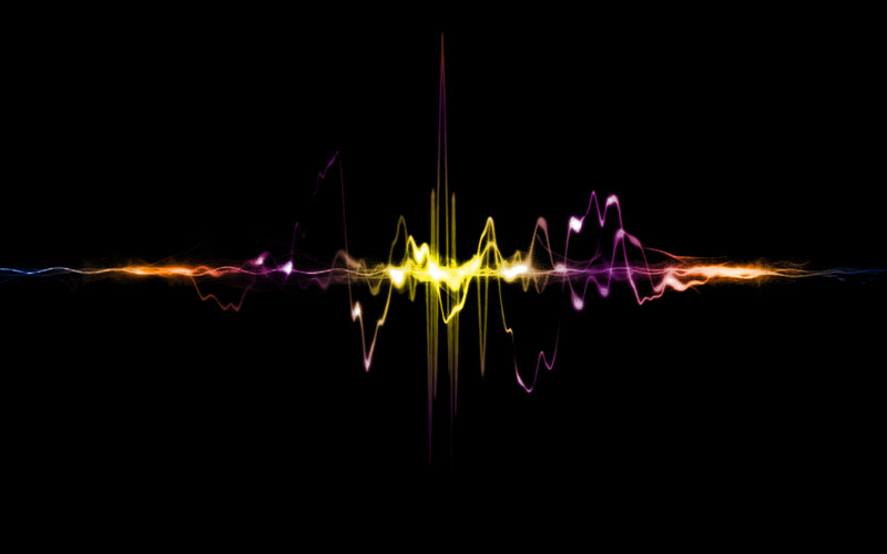 colorful sound wave visualization