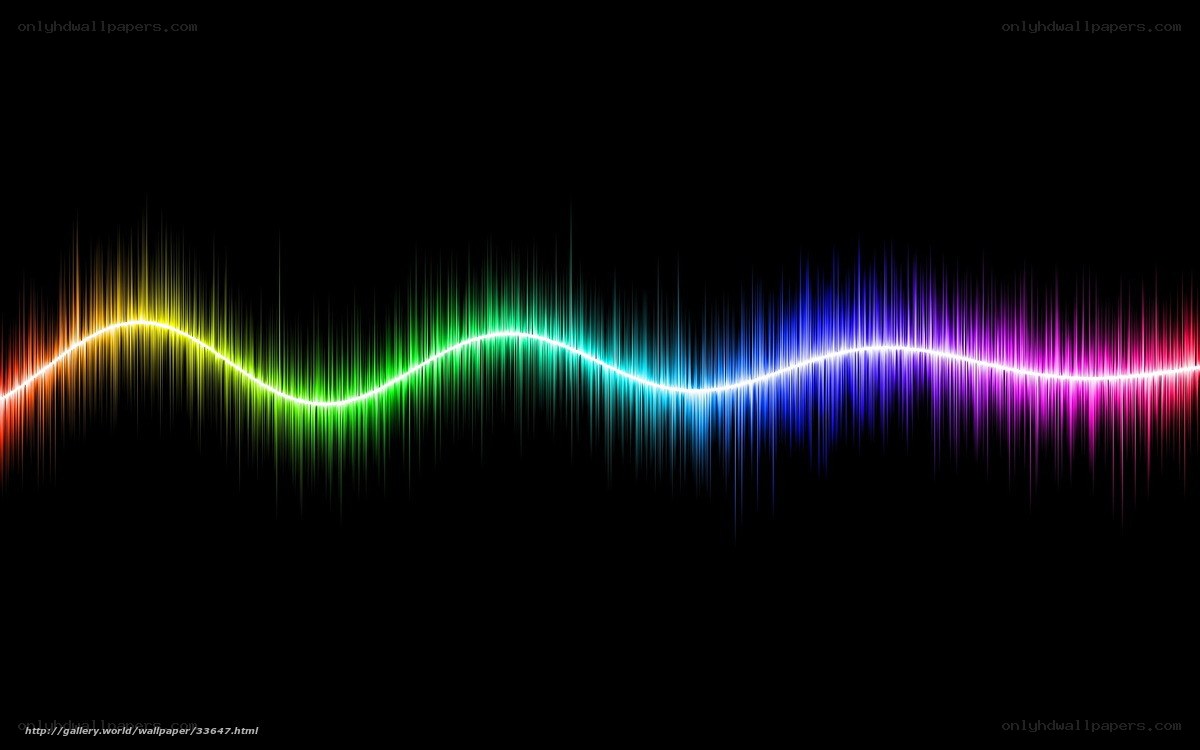 colorful sound wave