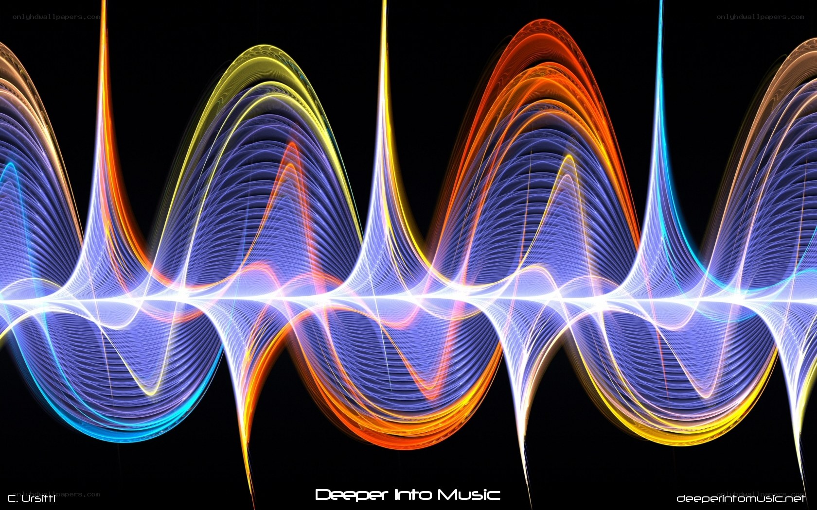 Colorful sound waves