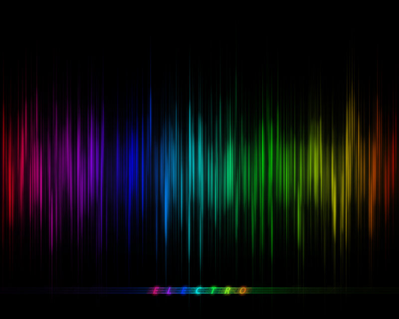 Colorful Sound Waves — Black, Vibrant