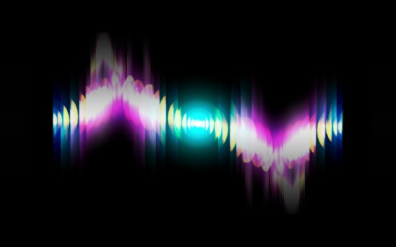 Colorful Sound Waves — Purple