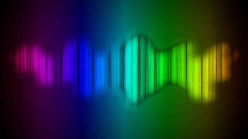 Colorful Sound Waves — Purple, Vibrant