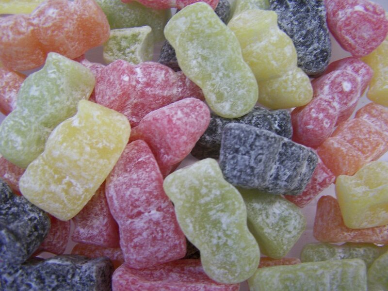 colorful sour gummy candies