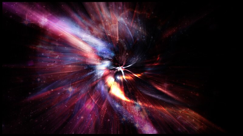 Colorful Space Explosion — Purple