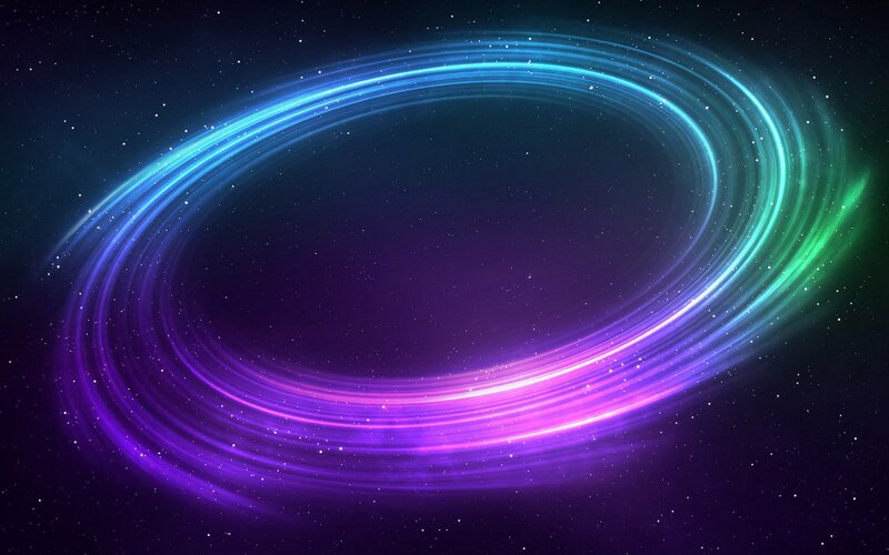 colorful space ring