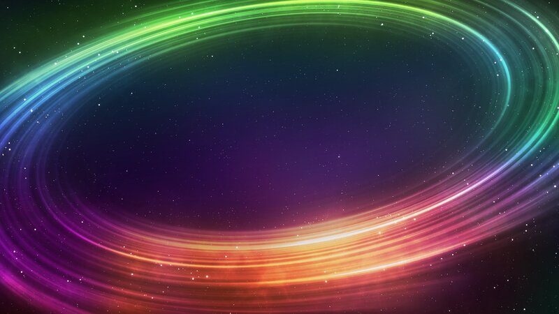 colorful space ring background