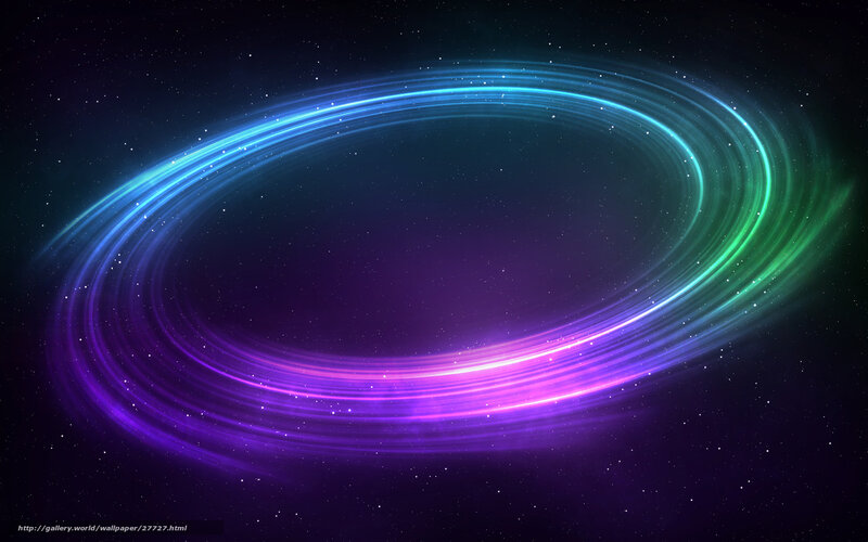 Colorful space ring