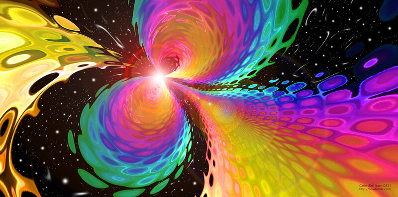Colorful space vortex