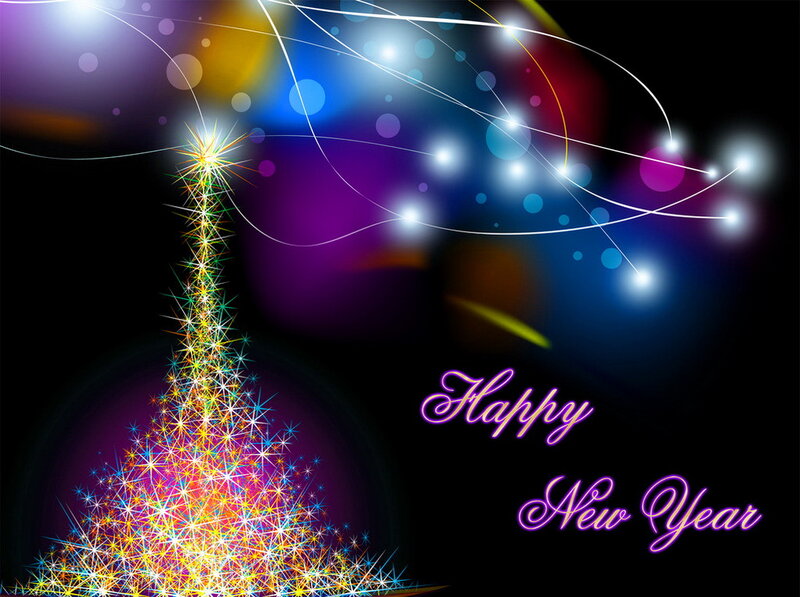 Colorful Sparkly Tree
