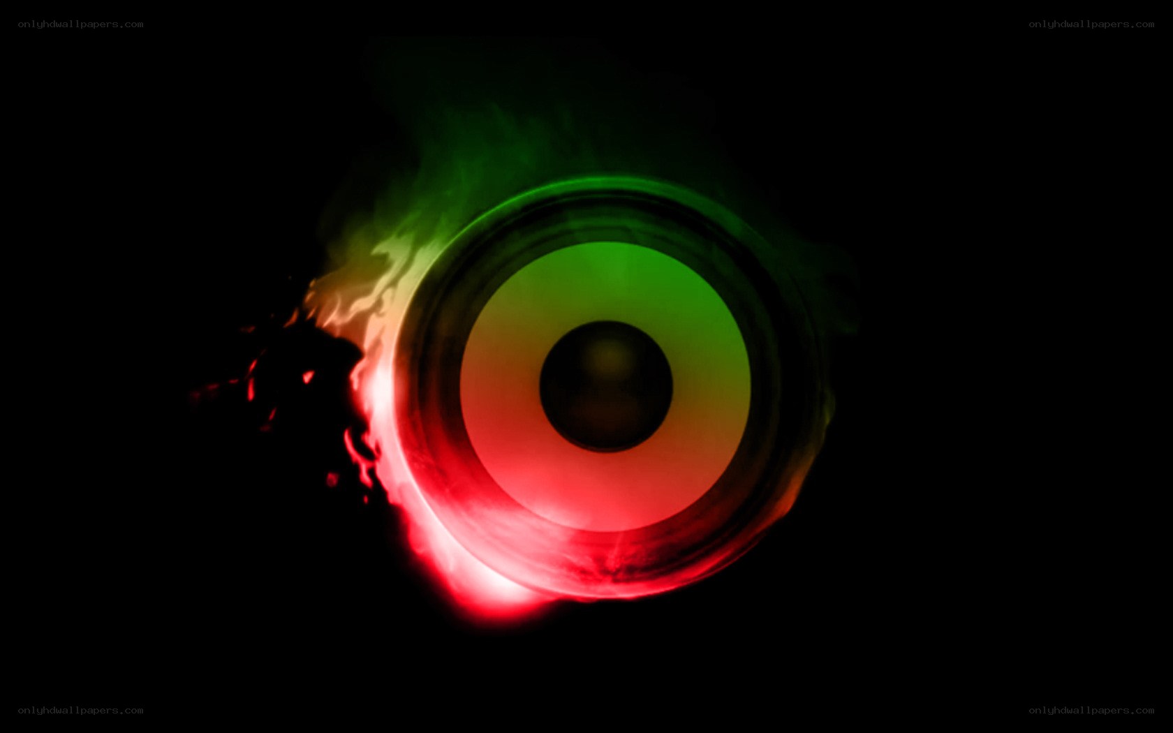 colorful speaker with light effects
