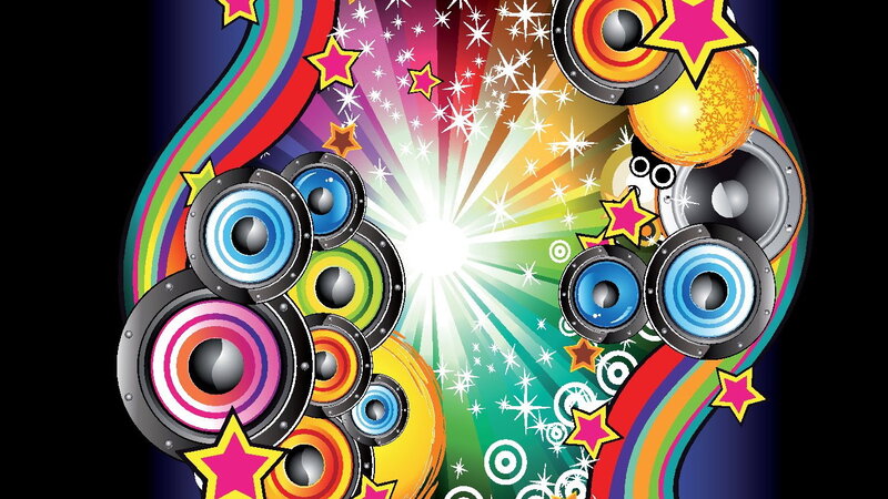 Colorful Speakers and Stars