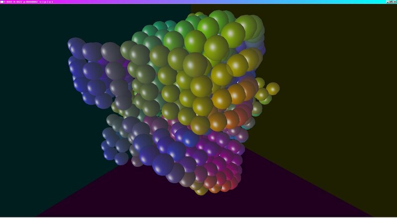 Colorful Sphere Cluster — Green