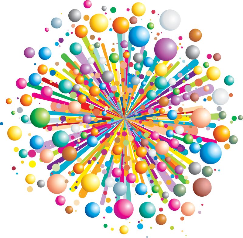 Colorful Sphere Explosion