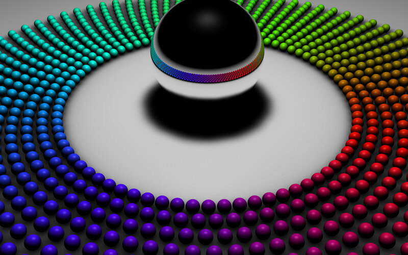 Colorful sphere in a ring
