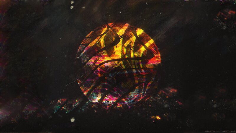 Colorful Sphere in Dark Space